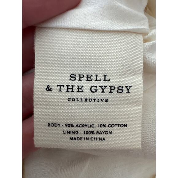 Spell & the Gypsy Collective Alphie Open Front Peplum Blazer Small - Picture 11 of 13